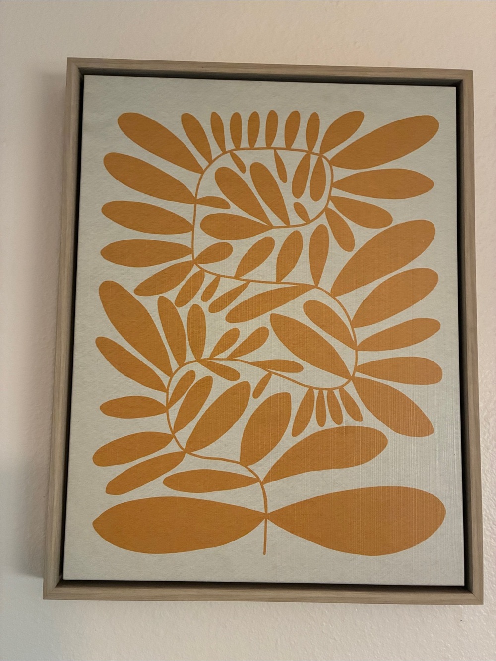 Mustard Yellow Botanical Wall Art - Framed Home Decor